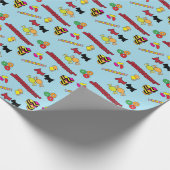 スコットランド人の甘草は青いキャンディを撚る ラッピングペーパー (角)