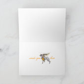 スコットランド人のDeerhoundの骨Mot カード (内部)