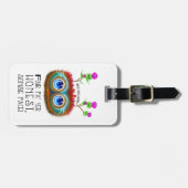 スコットランド人のHaggisおもしろいなロバート・バーンズの引用文 ラゲッジタグ (正面横)