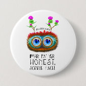 スコットランド人のHaggisおもしろいなロバート・バーンズの引用文 缶バッジ (正面)