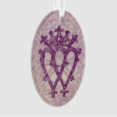 スコットランド人のLuckenboothの紫色のケルト結び目模様 オーナメント (正面)