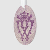 スコットランド人のLuckenboothの紫色のケルト結び目模様 オーナメント (正面)
