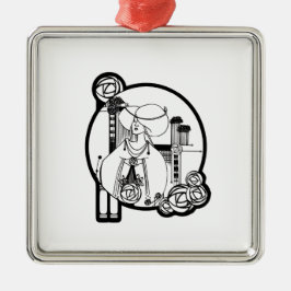 スコットランド人のRennieマッキントッシュの刺激を受けたな装飾 メタルオーナメント