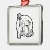 スコットランド人のRennieマッキントッシュの刺激を受けたな装飾 メタルオーナメント (左)