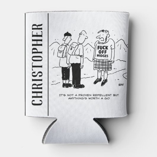 スコットランド人は中学生を撃退する新しい方法を持っている 缶クーラー (正面)