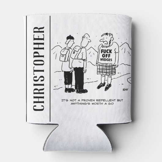 スコットランド人は中学生を撃退する新しい方法を持っている 缶クーラー (裏面)