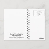 「スコットランド人は泡が大好き」犬向けアートはがき ポストカード (裏面)