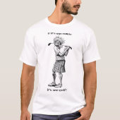 スコットランド人ゴルファー - ゴルフTシャツ Tシャツ (正面)