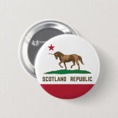 スコットランド共和国カリフォルニア州旗ユニコーン 缶バッジ (正面&裏面)