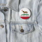 スコットランド共和国カリフォルニア州旗ユニコーン 缶バッジ (インサイチュ)