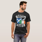 スコットランド半アイルランド国旗 Tシャツ (正面フル)