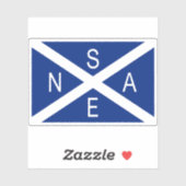 スコットランド南極観測旗 シール (シート)