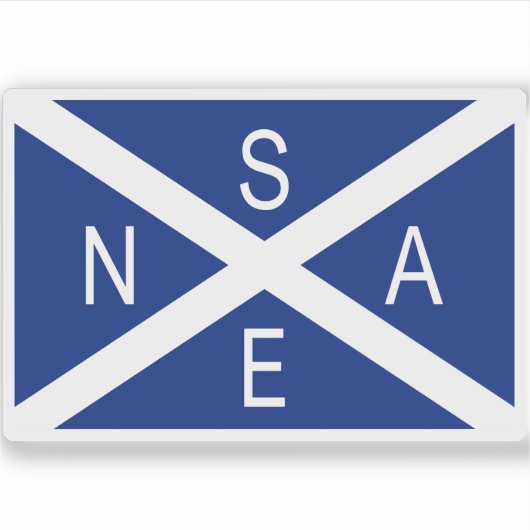 スコットランド南極観測旗 シール (正面)