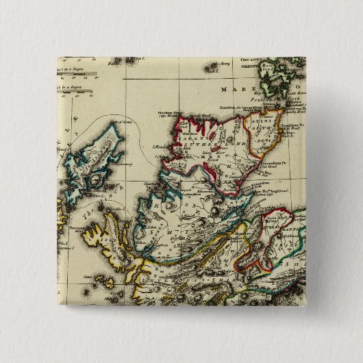 スコットランド古モダン代の 缶バッジ (正面)