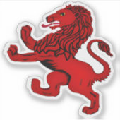 スコットランド古代の赤い猛獣ライオン シール (正面)
