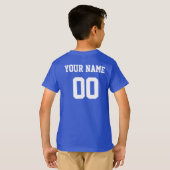 スコットランド名前をカスタムするアンドナンバーフットボール Tシャツ (裏面フル)