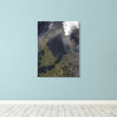 スコットランド吹上空のアフリカの塵 キャンバスプリント (インサイチュ (ウッドフロア))
