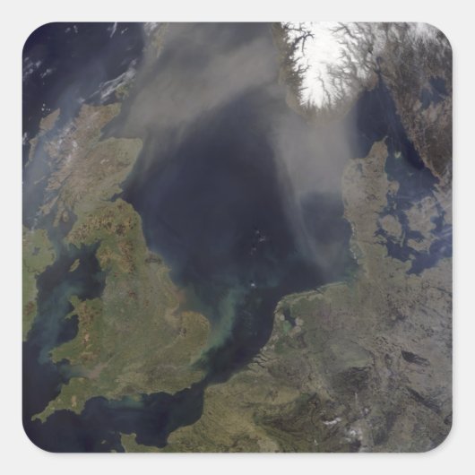 スコットランド吹上空のアフリカの塵 スクエアシール (正面)