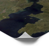 スコットランド吹上空のアフリカの塵 ポスター (角)