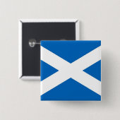 スコットランド国旗が付いたボタン 缶バッジ (正面&裏面)