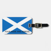 スコットランド国旗が付いた荷物タグ ラゲッジタグ (正面横)