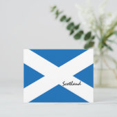 スコットランド国旗とスコットランドの愛国者/スポーツファン ポストカード (スタンド正面)
