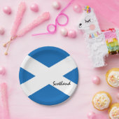 スコットランド国旗とスコットランド・ランド愛国者/スポーツファン ペーパープレート (パーティー)