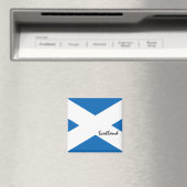 スコットランド国旗とスコットランド・ランド愛国者/スポーツファン マグネット (インサイチュ (食洗機))