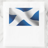 スコットランド国旗とセントアンドリュー愛国心 長方形シール (バッグ)