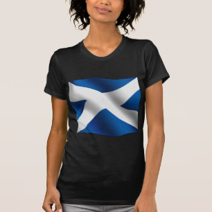 スコットランド国旗とセントアンドリュー愛国心 Tシャツ