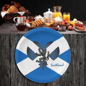 スコットランド国旗とライオンハート、スコットランドパーティー/スポーツ ペーパープレート