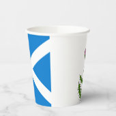 スコットランド国旗のアザミ紙カップ 紙コップ (左)