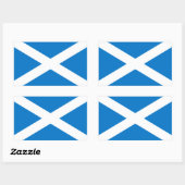 スコットランド国旗のシール 長方形シール (シート)