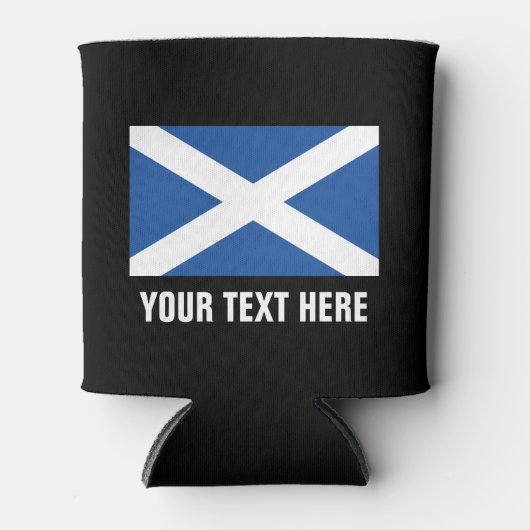 スコットランド国旗のスコットラカスタムンドのビール缶クーラー 缶クーラー (正面)