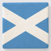 スコットランド国旗のデザイン ストーンコースター (正面)