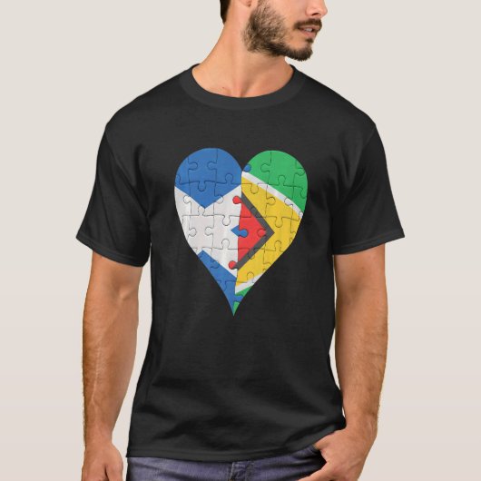スコットランド国旗のハート Tシャツ (正面)