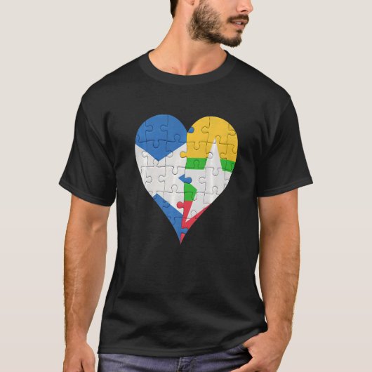 スコットランド国旗のハート Tシャツ (正面)