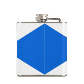 スコットランド国旗のビニール包まれたフラット フラスク (裏面)