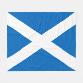 スコットランド国旗のフリースブランケット フリースブランケット (正面(横))