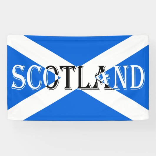 スコットランド国旗の反転bnrcnt 横断幕 (横)