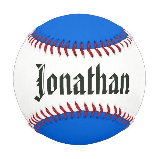 スコットランド国旗の名前をカスタムするbbcnt 野球ボール (裏面)