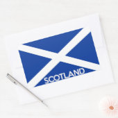 スコットランド国旗の国文字名scotish 長方形シール (封筒)