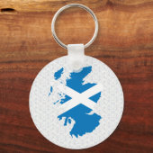 スコットランド国旗の地図のフルサイズ キーホルダー (正面)