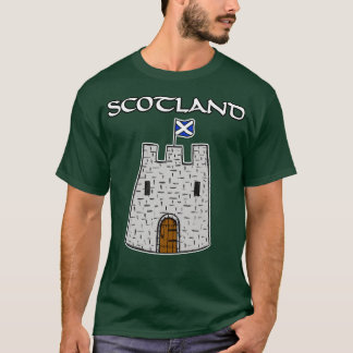 スコットランド国旗の城スコットランドセントアンドリュースの日 Tシャツ