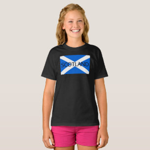 スコットランド国旗の女の子は Tシャツ