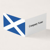 スコットランド国旗の折り畳み名刺テンプレート 名刺 (外部)