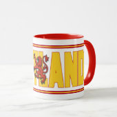 スコットランド国旗の文字 マグカップ (正面右)