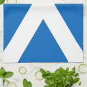 スコットランド国旗を持つキッチンタオル キッチンタオル (折り畳み)