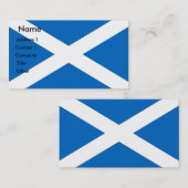 スコットランド国旗を持つ名刺 名刺 (正面/裏面)