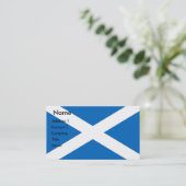 スコットランド国旗を持つ名刺 名刺 (スタンド正面)